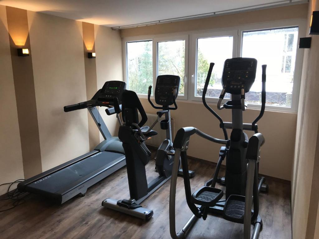 Fitness centrum a/nebo fitness zařízení v ubytování Hotel Waldachtal