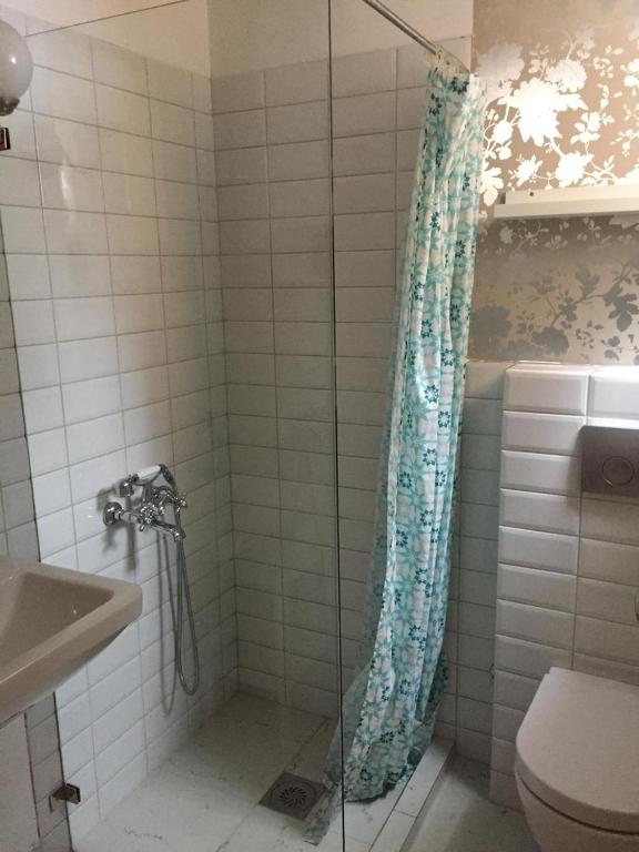 Koupelna v ubytování ZlatAir Eco Chalet