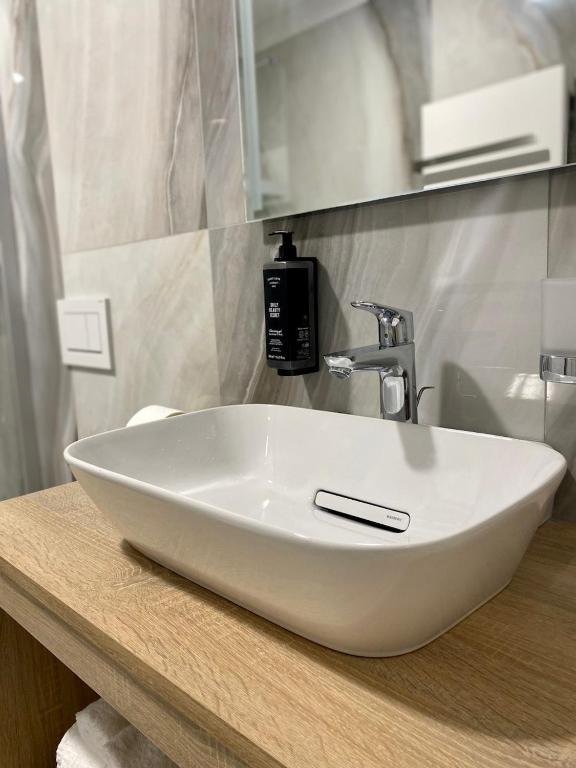Koupelna v ubytování Hotel am Waldkasino