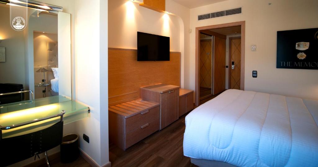 Posteľ alebo postele v izbe v ubytovaní Club Hotel Casino Loutraki