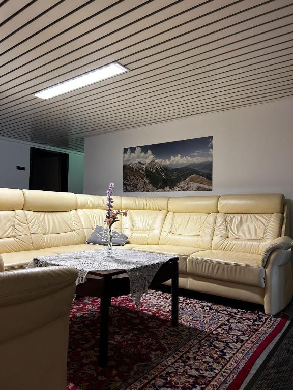 Posezení v ubytování Sommerhotel Karwendel