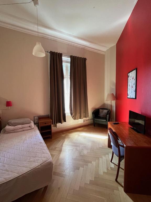 Postel nebo postele na pokoji v ubytování Carlstad Sport Hostel