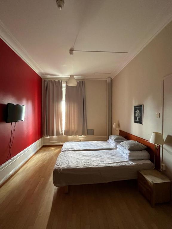 Postel nebo postele na pokoji v ubytování Carlstad Sport Hostel