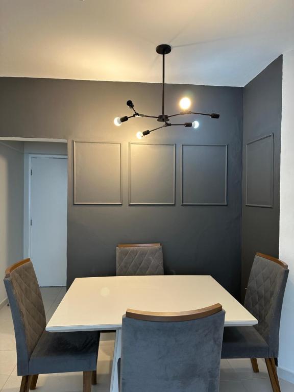 Χώρος καθιστικού στο Apartamento lazer e conforto