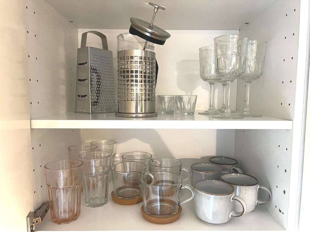 Kuchyň nebo kuchyňský kout v ubytování ARKA Apartment Juhkentali