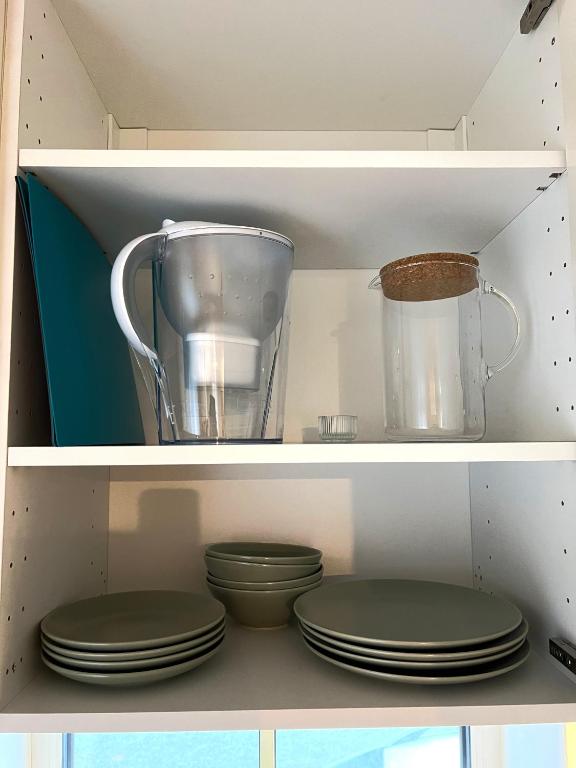 Kuchyň nebo kuchyňský kout v ubytování ARKA Apartment Juhkentali
