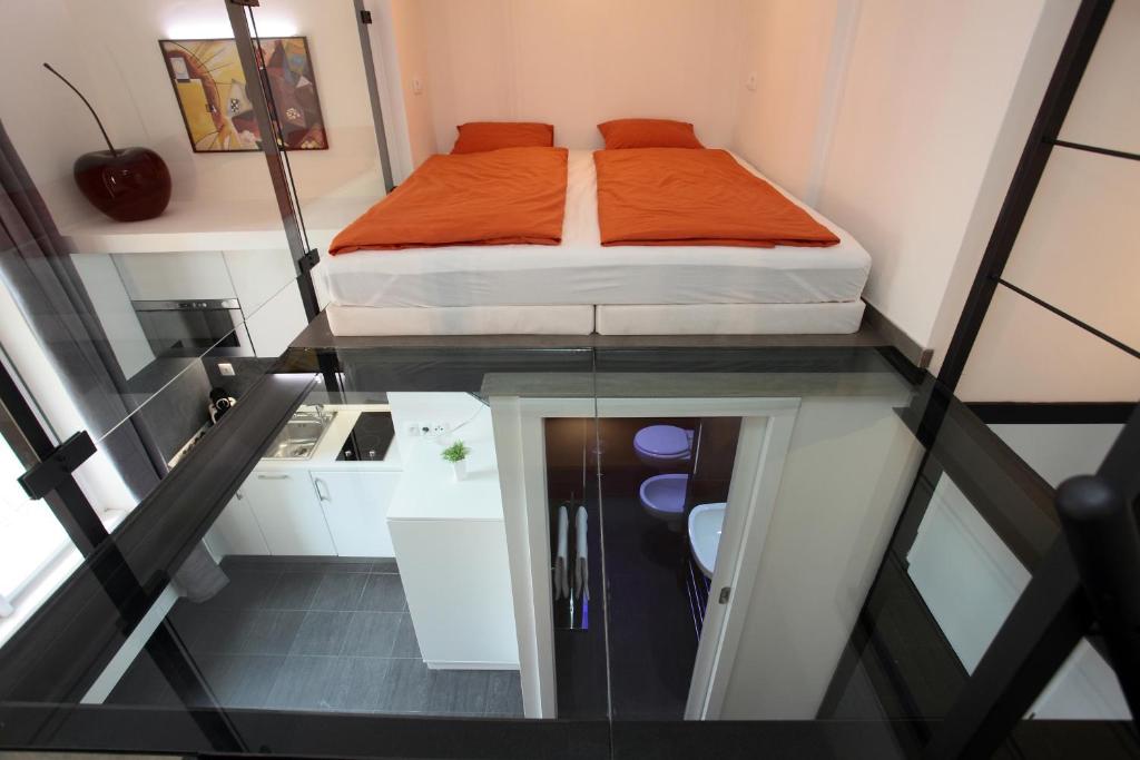 Postel nebo postele na pokoji v ubytování Apartment House - The Modern Flat
