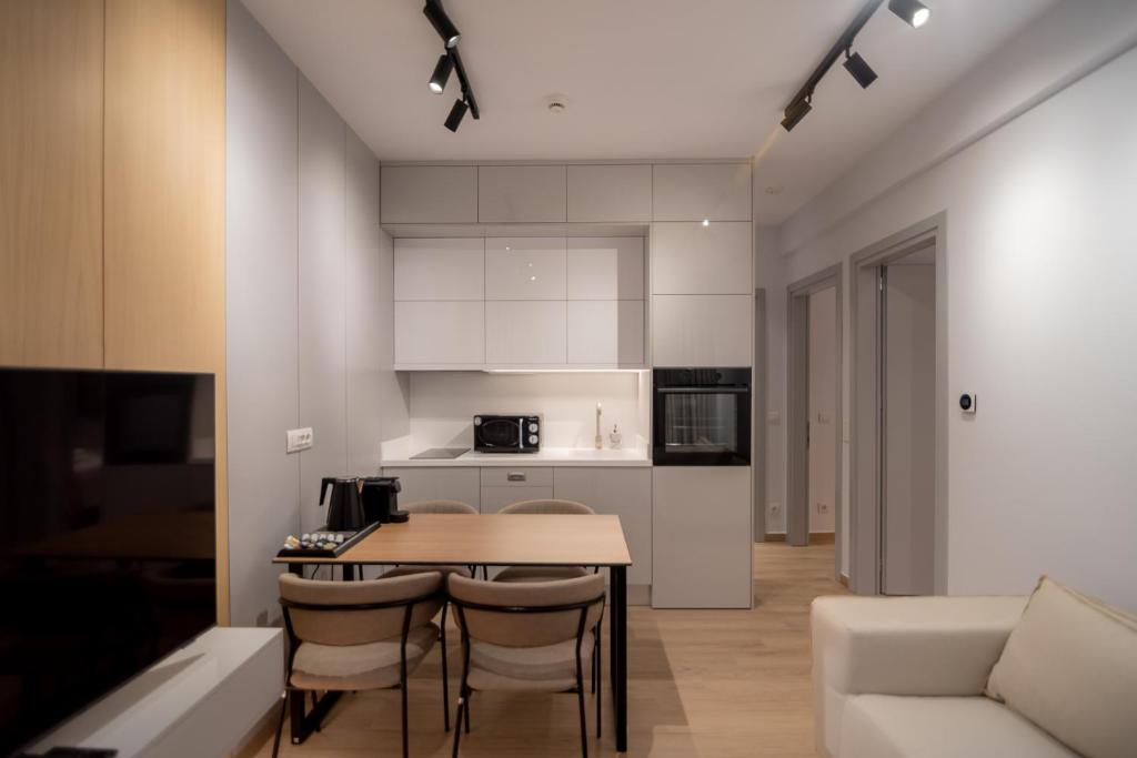 Kuchyň nebo kuchyňský kout v ubytování Contessa Bianca Luxury Suites