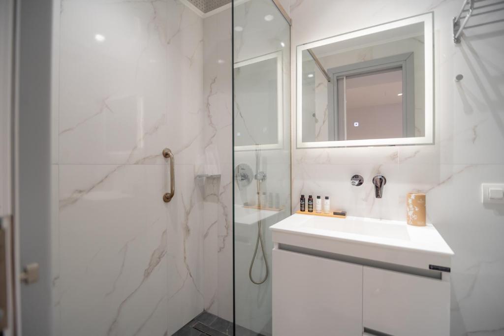 Koupelna v ubytování Contessa Bianca Luxury Suites