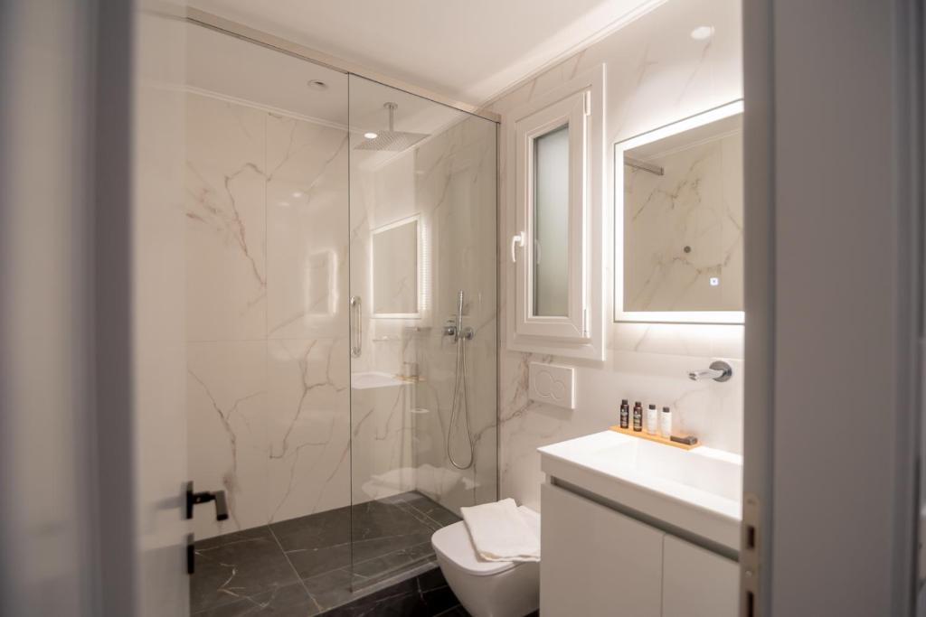 Koupelna v ubytování Contessa Bianca Luxury Suites