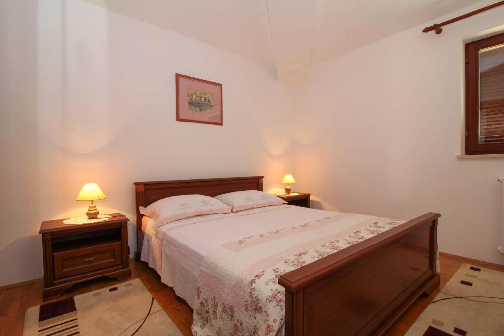 Postel nebo postele na pokoji v ubytování Luna in Marčana (Haus für 4-6 Personen)