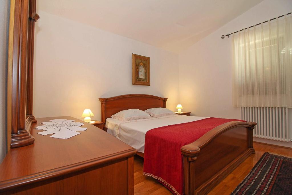 Postel nebo postele na pokoji v ubytování Luna in Marčana (Haus für 4-6 Personen)