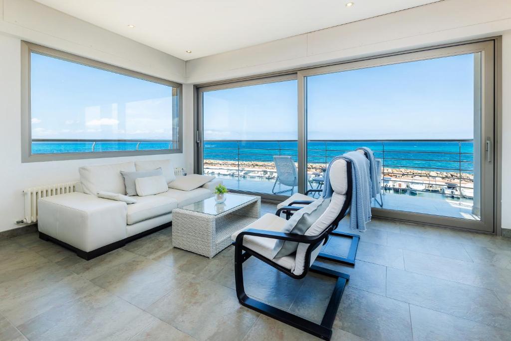 En generel havudsigt eller havudsigten taget fra villaen