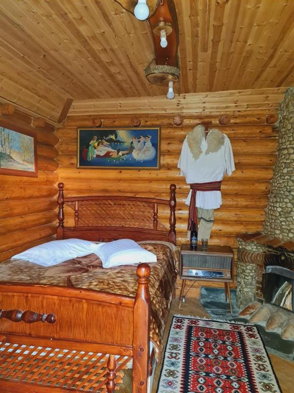 Postel nebo postele na pokoji v ubytování Sofra Kolonjare Agroturizem