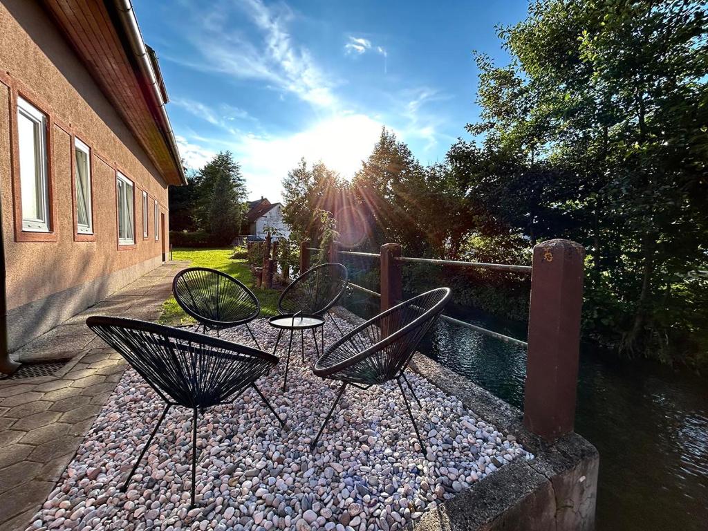 Zahrada ubytování Creekside House K