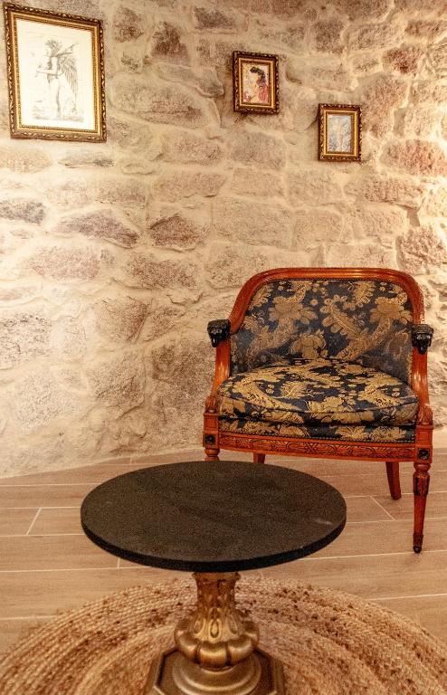 Posezení v ubytování Casa D'Mina