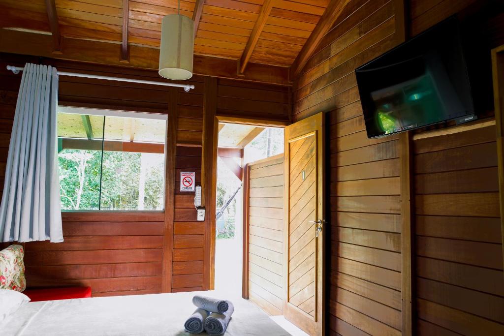 TV a/nebo společenská místnost v ubytování Pousada Plancton