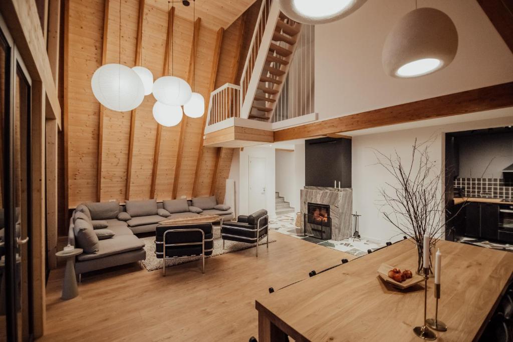 Posezení v ubytování Amont Chalet