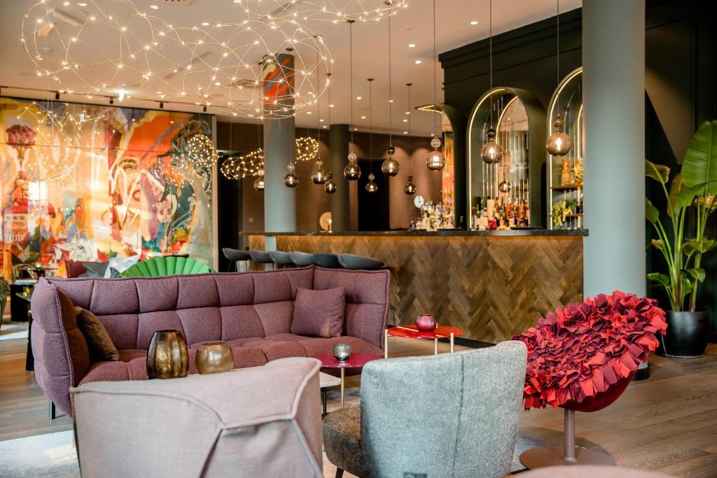 Зона вітальні в Motel One Graz