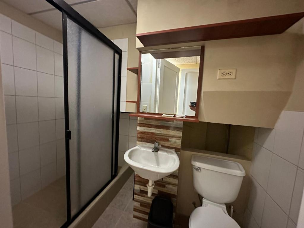 Koupelna v ubytování Hostal Posada Del Sol