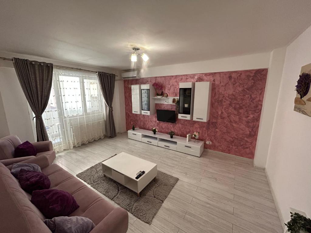 Χώρος καθιστικού στο Apartament 2 camere Militari Residence