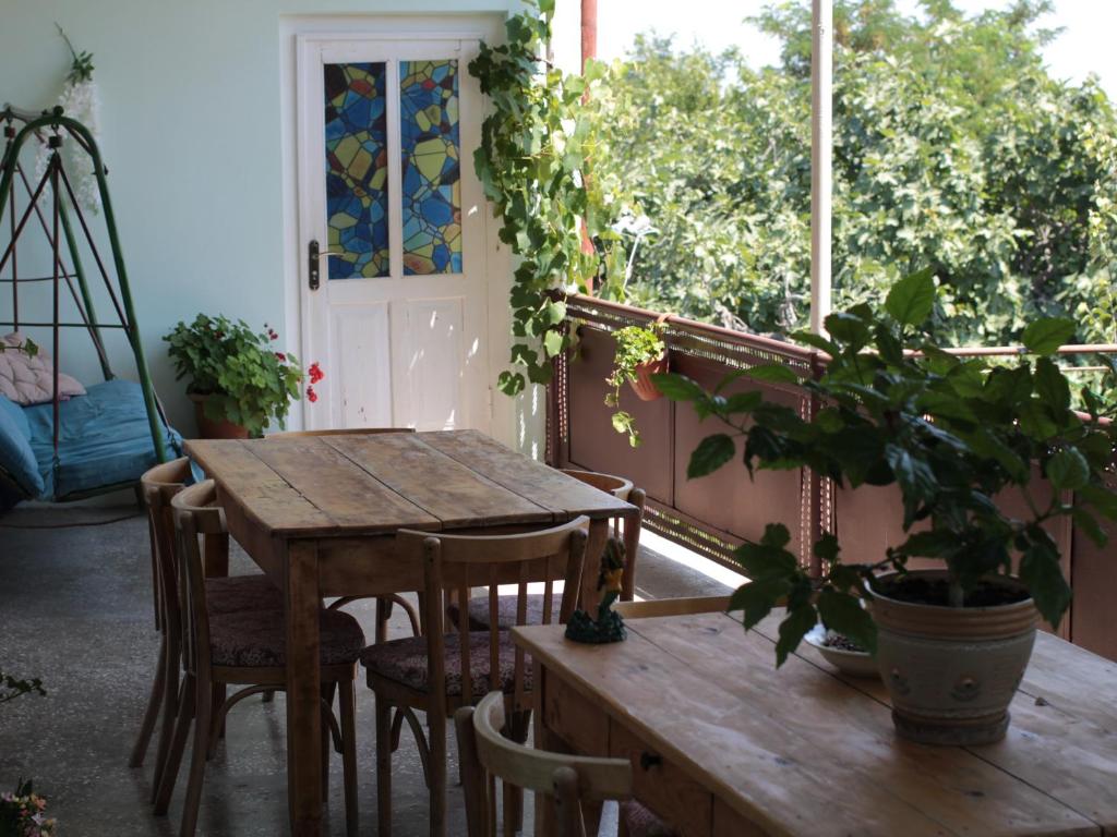 Balkón nebo terasa v ubytování Tuta House Sighnaghi