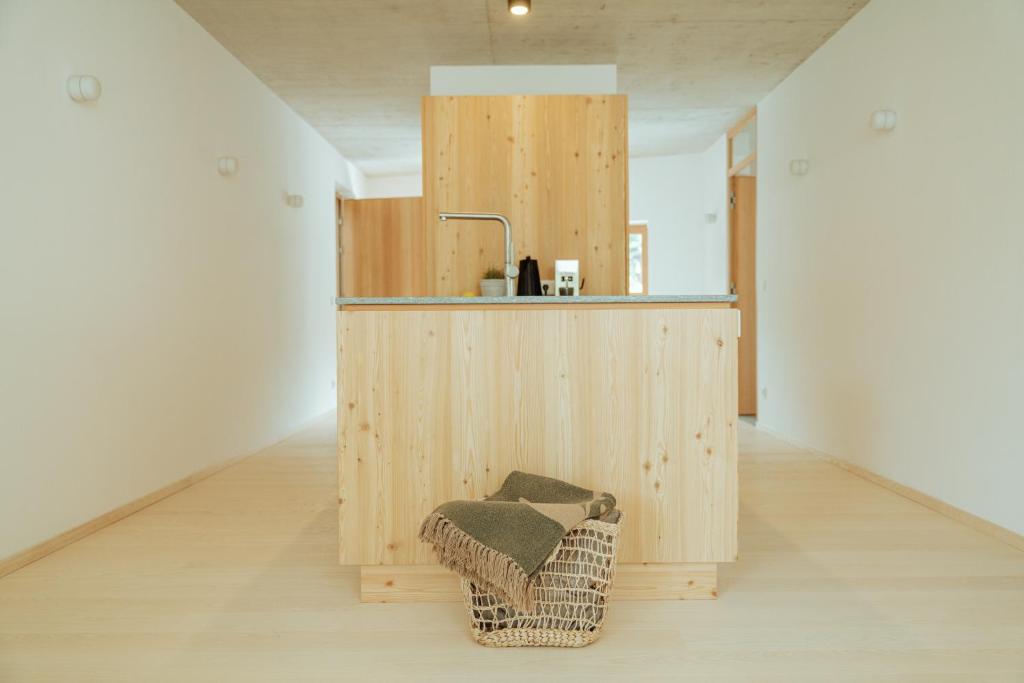 Kuchyň nebo kuchyňský kout v ubytování Haus Aerli