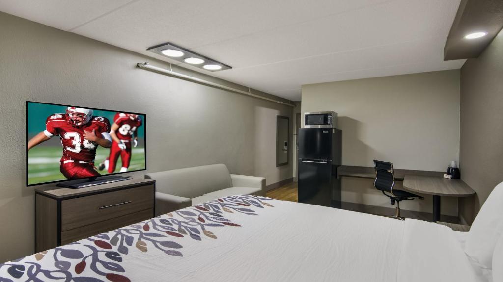 Red Roof Inn & Conference Center Chicago - Aurora Fox Valley - Superior King Hypoallergenic Room Non-Smoking