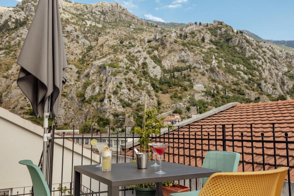 Nespecifikovaný výhled na hory nebo výhled na hory při pohledu z apartmánu