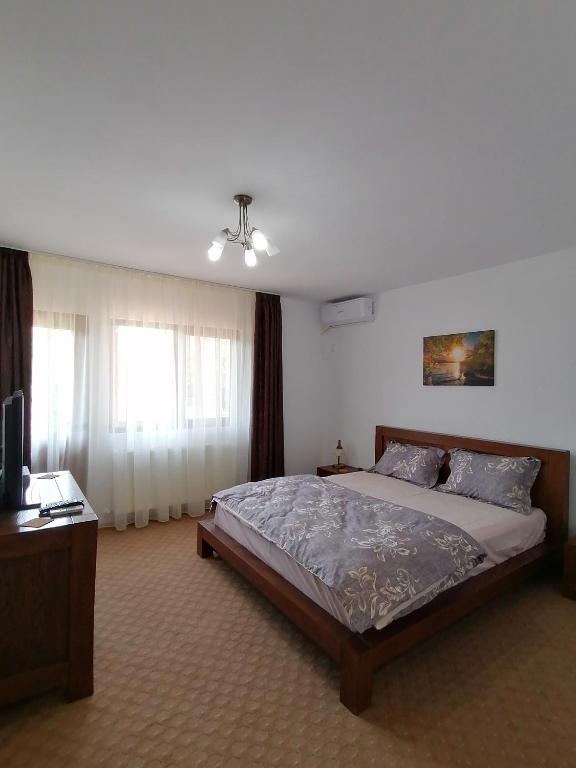 Postel nebo postele na pokoji v ubytování Casa Carp Calarasi