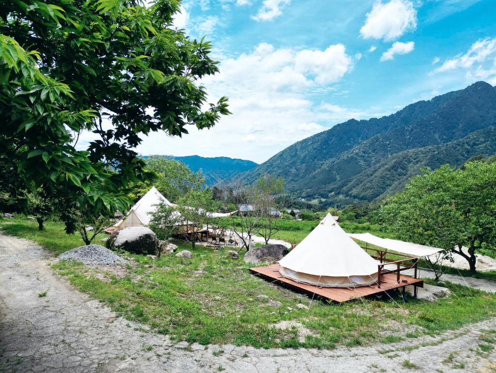 Příroda nedaleko luxury tent