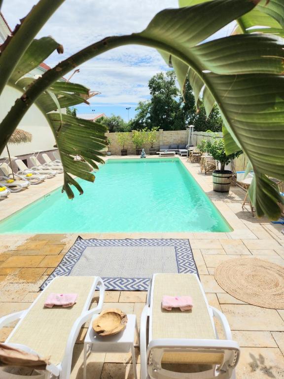 The swimming pool at or close to Ron De Mar - ES TRENC