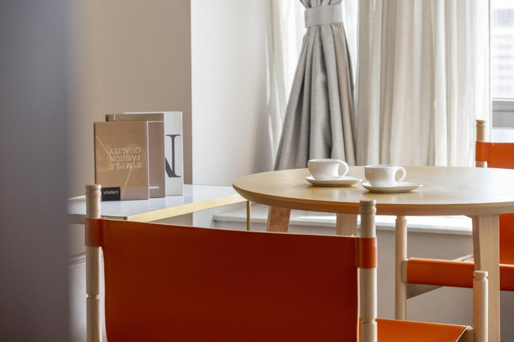 Příslušenství pro přípravu čaje a kávy v ubytování Keypai Hotel