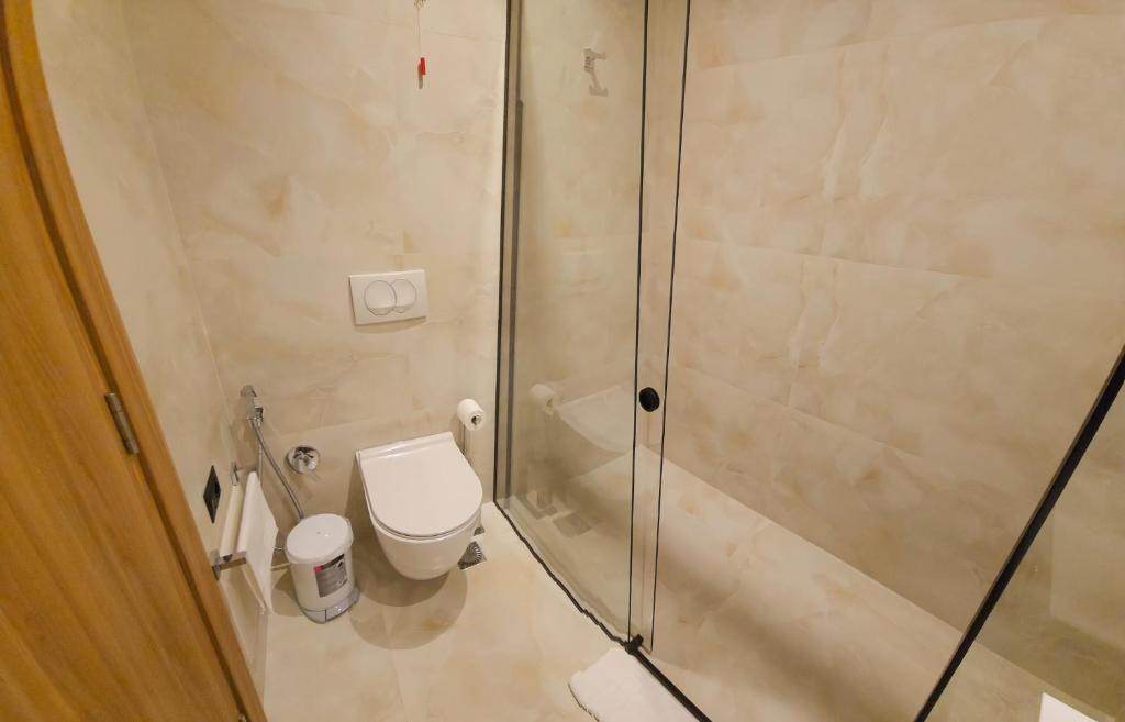 Koupelna v ubytování SIBB Hotel