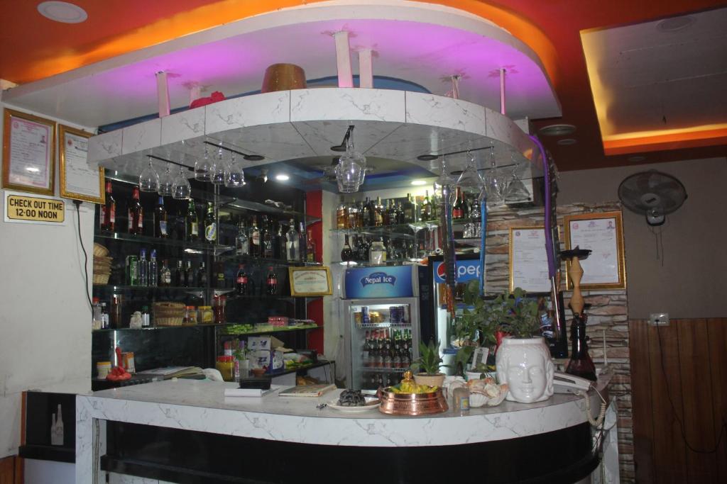 Lounge nebo bar v ubytování Hotel Giggle Coast Restro and Lodge