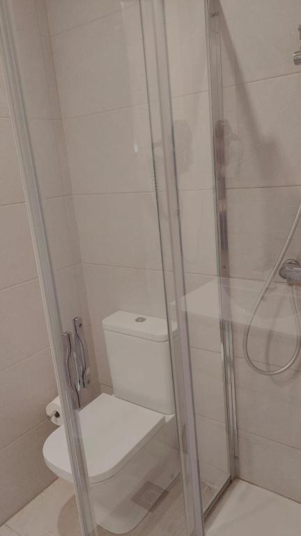 Koupelna v ubytování Hostal Poeta Machado