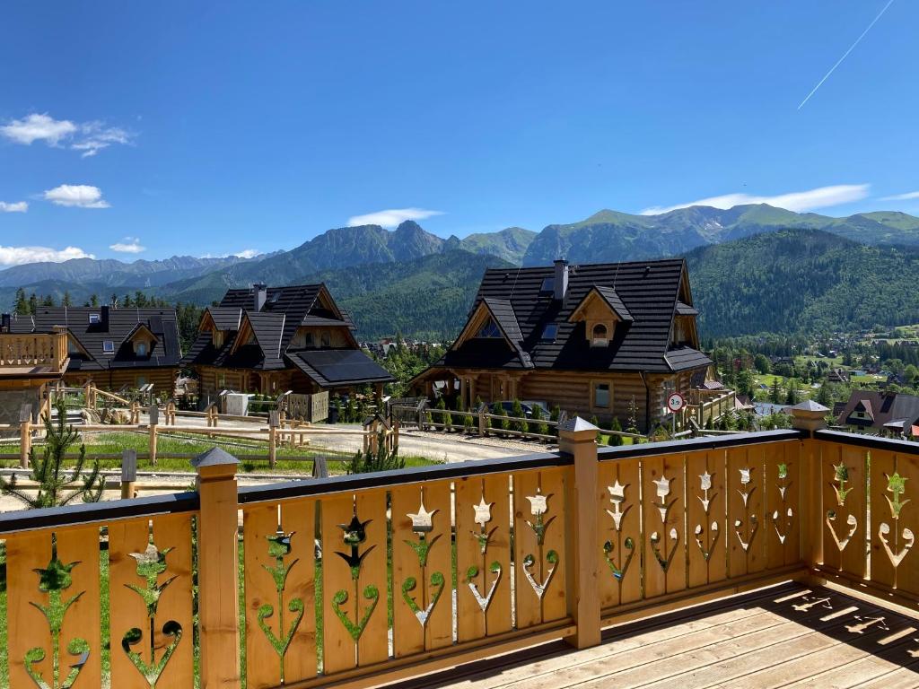 a view from the balcony of a resort at Villa Royal Zakopane in Kościelisko