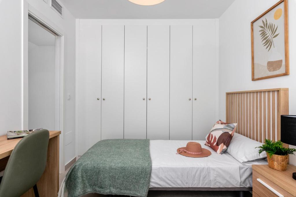 Postel nebo postele na pokoji v ubytování Villa Del Pescador