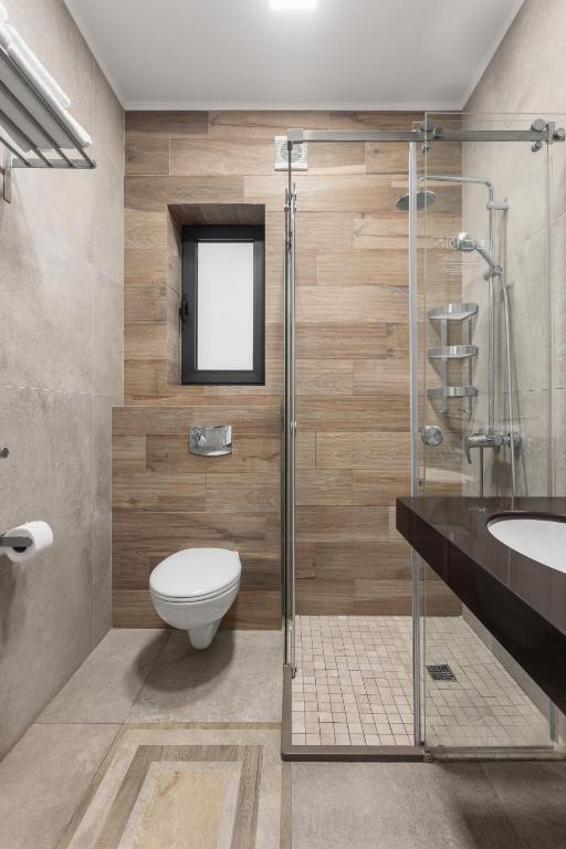 Koupelna v ubytování Frapolli 21 Hotel
