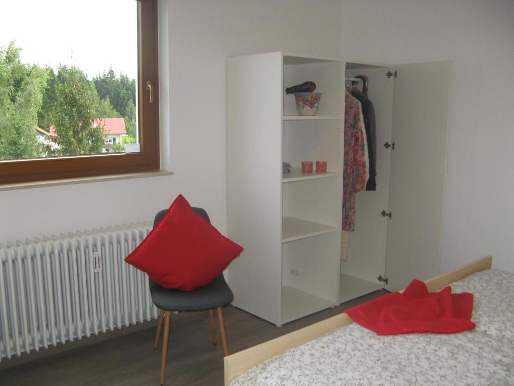 Postel nebo postele na pokoji v ubytování Ferienwohnung Schwarzwald Oase Kniebis