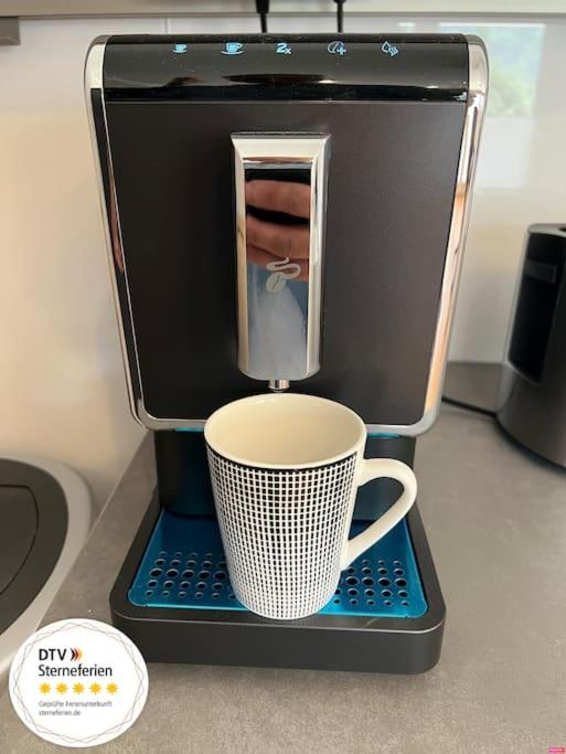 Utensilios para hacer té y café en Weinberg Holiday Idyllische Ruhe, nahe den Weinbergen
