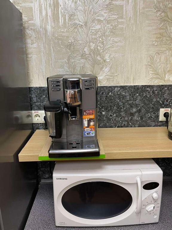 Kuchyň nebo kuchyňský kout v ubytování STAR CITY Hostel