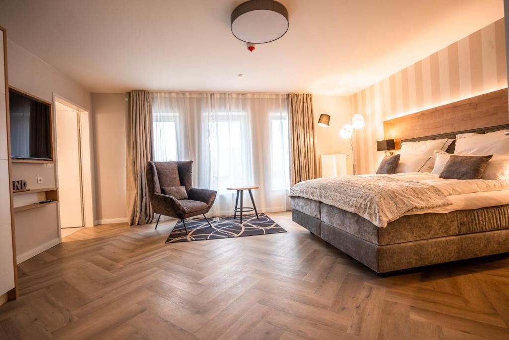 Hotel MeerZeiten inklusive externer Schwimmbad- & Saunanutzung - 大きな二重部屋