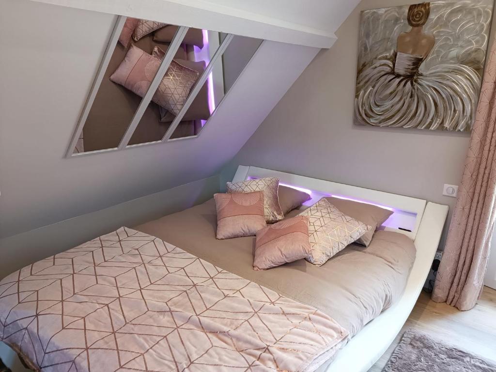 Postel nebo postele na pokoji v ubytování Suite La Marquise