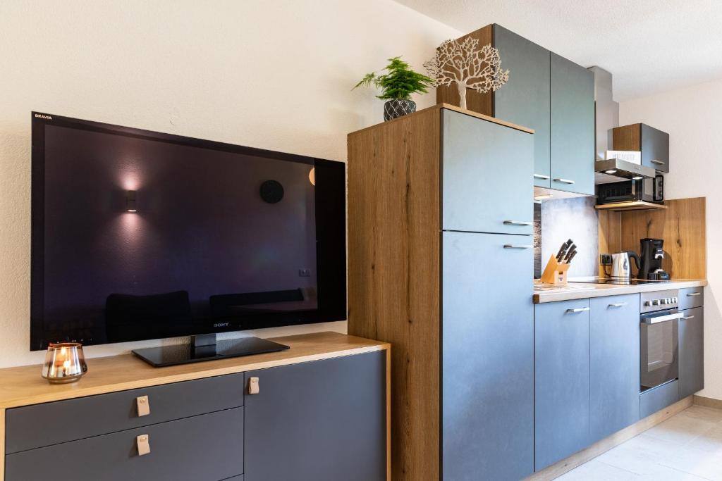 Kuchyň nebo kuchyňský kout v ubytování Chill Out Apartments