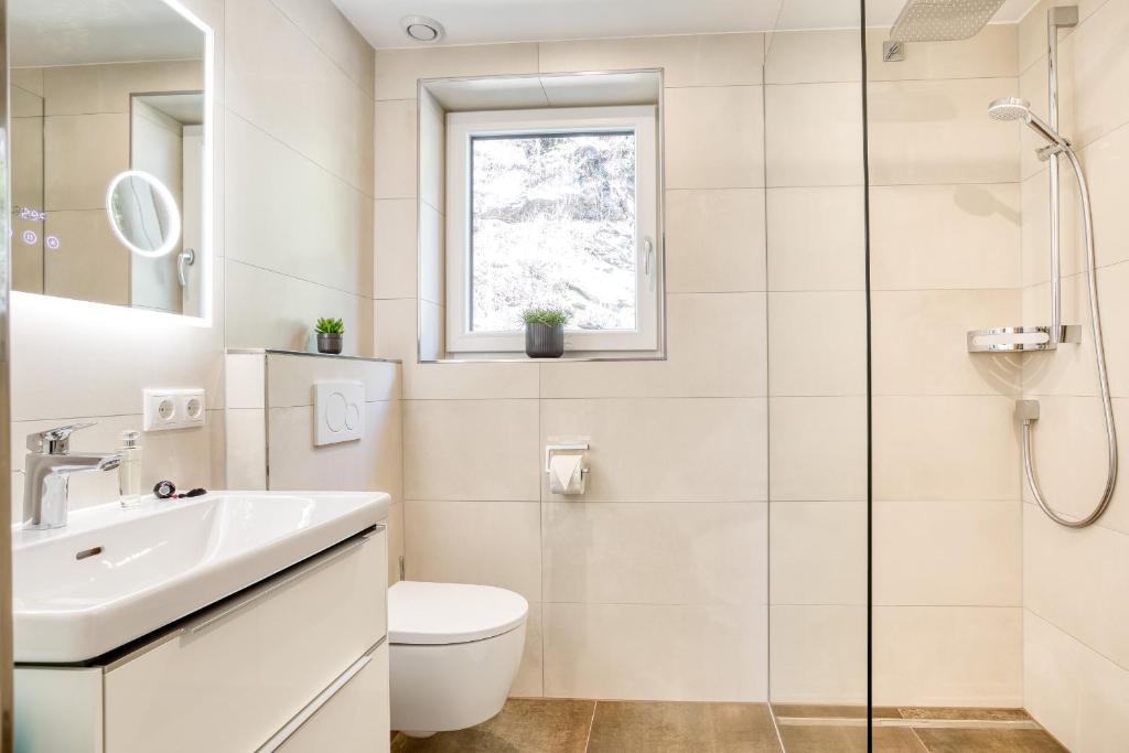 Koupelna v ubytování Chill Out Apartments