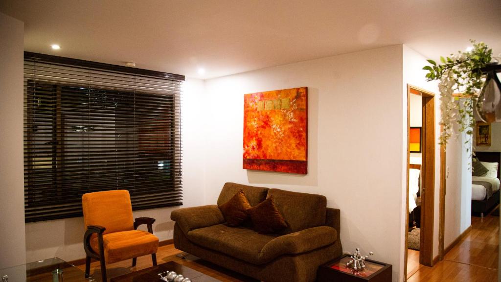 Posezení v ubytování Hotel Suites 108