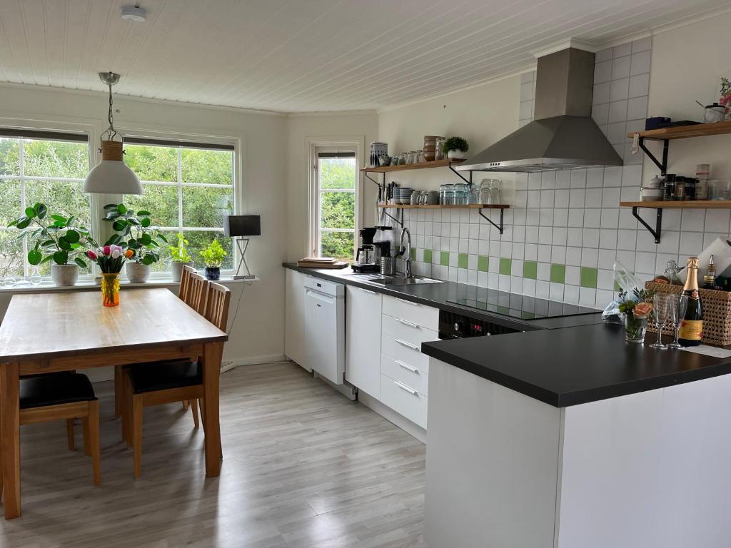 Kuchyň nebo kuchyňský kout v ubytování Fjällbacka Villa