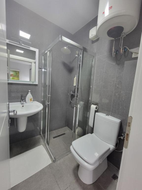 Koupelna v ubytování Nuestra Casa