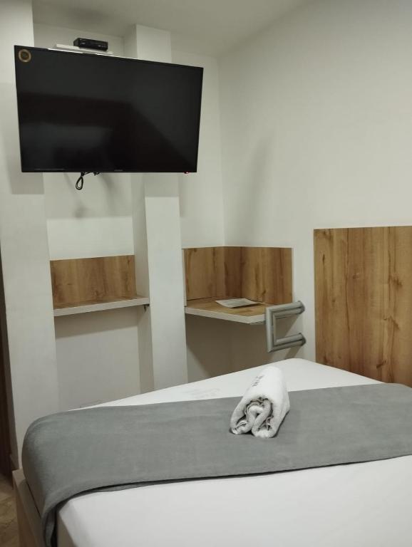TV a/nebo společenská místnost v ubytování Hotel Park Caribe